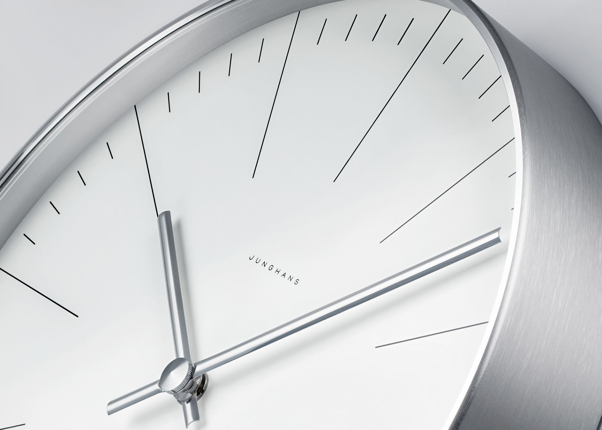 Klein More wall clock small Max Bill lines